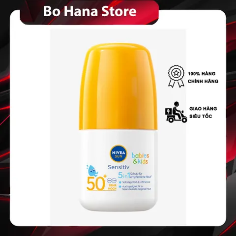 KEM CHỐNG NẮNG DÀNH CHO TRẺ SƠ SINH & TRẺ EM DÀNH CHO DA NHẠY CẢM SPF 50+ NIVEA Sun Kids Sensitive Sun Roller