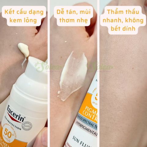 Kem Chống Nắng Eucerin Sun Pigment Control SPF50+ 50ml - Ngăn Ngừa Sạm Nám, Giảm Đốm Nâu, Bảo Vệ Da Toàn Diện