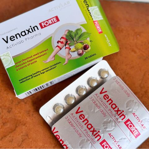 Viên uống hỗ trợ tĩnh mạch Venaxin FORTE giảm nặng chân 30 viên