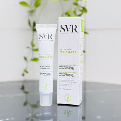 Kem Dưỡng Kiềm Dầu SVR Sebiaclear Mat + Pores 40ml - Giảm Bóng Nhờn, Se Khít Lỗ Chân Lông, Dưỡng Ẩm Mịn Da