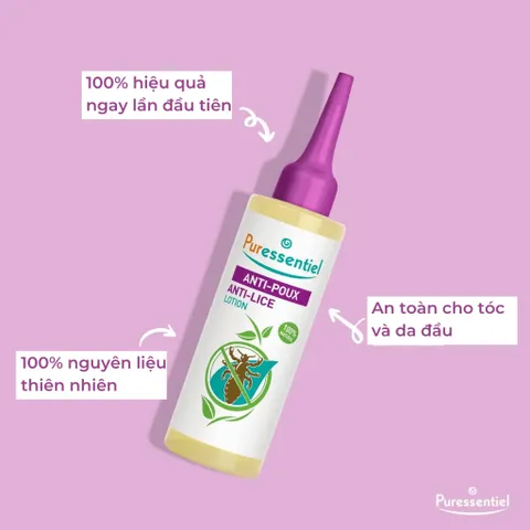 Tinh Chất Diệt Chấy Puressentiel - Giải Pháp Hoàn Toàn Cho Mái Tóc Khỏe Mạnh, An Toàn, Hiệu Quả Chỉ Trong 10 Phút - 100ml