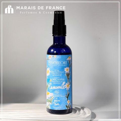 Xịt Khoáng Hoa Cúc Sanoflore 200ml - Nước Hoa Hồng Dưỡng Ẩm Làm Dịu Da Nhạy Cảm, Organic Pháp