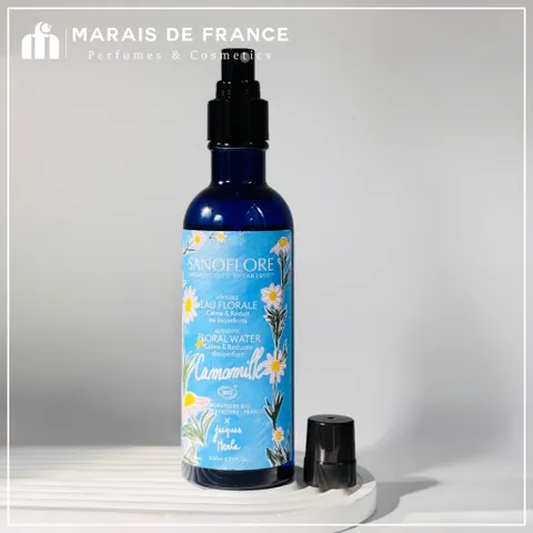 Xịt Khoáng Hoa Cúc Sanoflore 200ml - Nước Hoa Hồng Dưỡng Ẩm Làm Dịu Da Nhạy Cảm, Organic Pháp