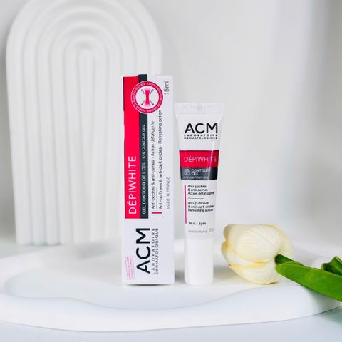 Gel Dưỡng Mắt ACM Depiwhite 15ml - Giảm Thâm Quầng, Bọng Mắt, Phù Hợp Da Nhạy Cảm - Dược Mỹ Phẩm Pháp