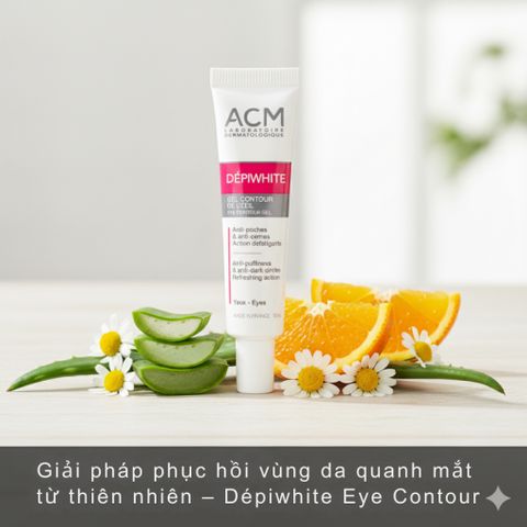 Gel Dưỡng Mắt ACM Depiwhite 15ml - Giảm Thâm Quầng, Bọng Mắt, Phù Hợp Da Nhạy Cảm - Dược Mỹ Phẩm Pháp