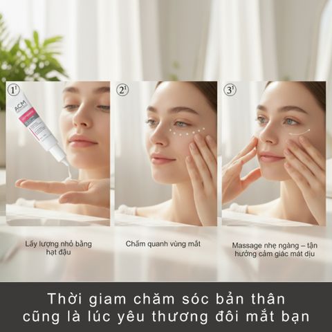 Gel Dưỡng Mắt ACM Depiwhite 15ml - Giảm Thâm Quầng, Bọng Mắt, Phù Hợp Da Nhạy Cảm - Dược Mỹ Phẩm Pháp