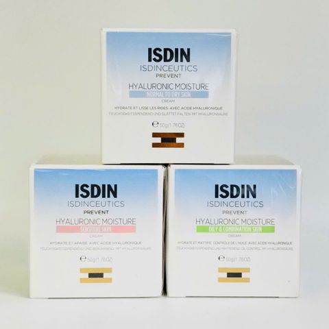Tester Kem Dưỡng Ẩm Isdinceutics Hyaluronic Moisture Sensitive 50g - Dành Cho Da Nhạy Cảm, Cấp Ẩm & Phục Hồi Da, Chất Kem Nhẹ Thoáng Mát