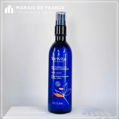 Xịt Dưỡng Hoa Cam Hữu Cơ Melvita 200ml - Cấp Ẩm, Cân Bằng pH, Làm Dịu Da Tự Nhiên, dịu nhẹ Cho Da Nhạy Cảm