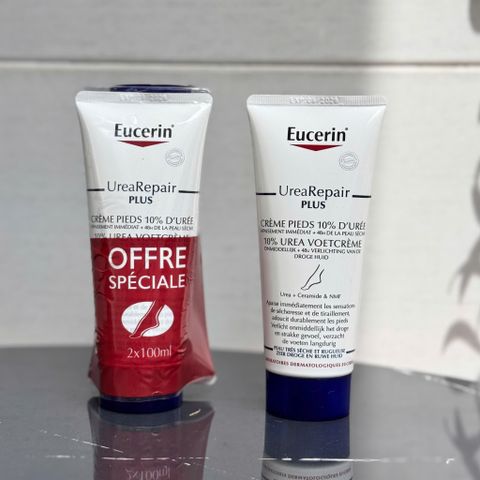 Kem Dưỡng Da Chân Eucerin UreaRepair PLUS 10% Urea - Giải Pháp Giảm Nứt Nẻ, Cấp Ẩm Chuyên Sâu, Dưỡng Mềm Da Khô 100ml
