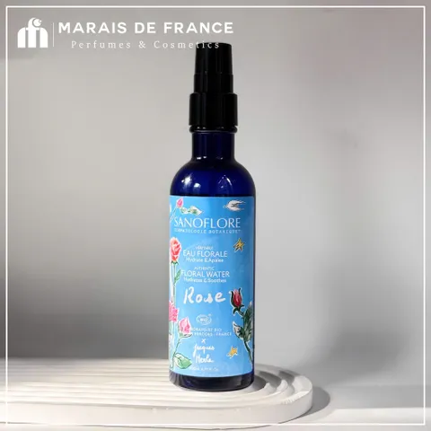 Xịt Khoáng Hoa Hồng Sanoflore 200ml - Nước Cân Bằng Dưỡng Ẩm, Làm Dịu Da, Phù Hợp Mọi Loại Da, Mùi Hương Thơm Dễ Chịu