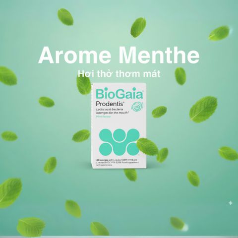 BioGaia Prodentis - Viên Ngậm Lợi Khuẩn Thơm Miệng Chăm Sóc Răng Miệng (30 Viên) - Hương Vị Táo & Bạc Hà Tươi Mát