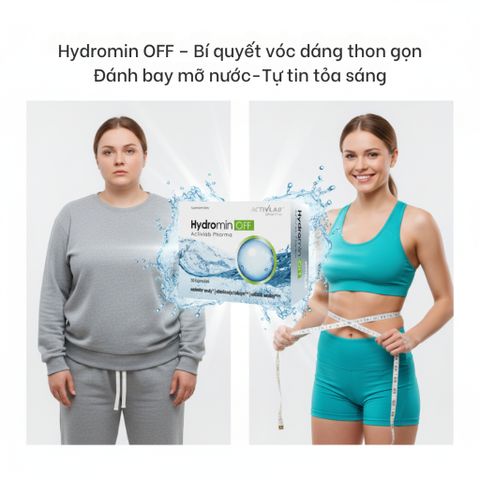 Viên uống Hydromin OFF hỗ trợ giảm tích nước thanh lọc cơ thể 30 viên