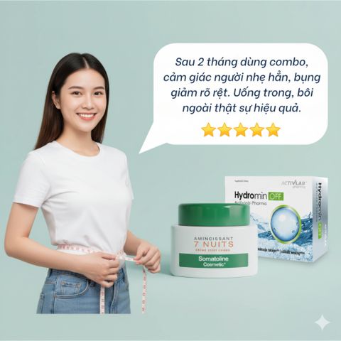 Viên uống Hydromin OFF hỗ trợ giảm tích nước thanh lọc cơ thể 30 viên