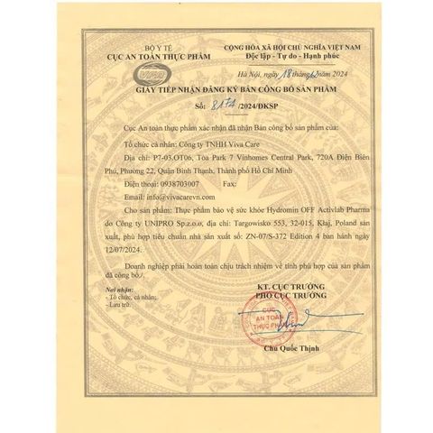 Viên uống Hydromin OFF hỗ trợ giảm tích nước thanh lọc cơ thể 30 viên
