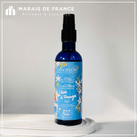 Xịt Khoáng Hoa Cam Sanoflore 200ml – Toner Dưỡng Ẩm Làm Dịu Da Hữu Cơ, Chăm Sóc Da Mệt Mỏi, Cải Thiện Sáng Da Tự Nhiên