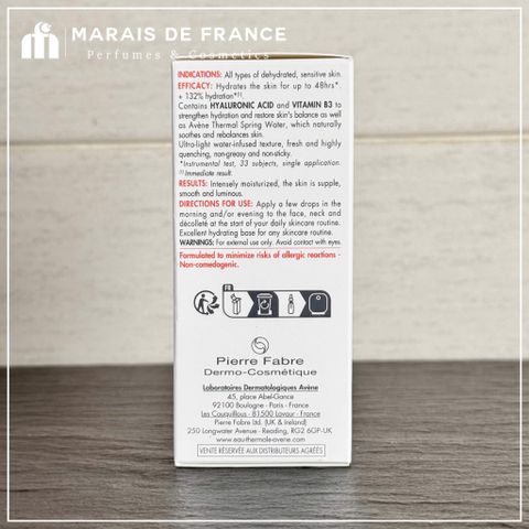 Serum Cấp Nước Avene Hydrance Boost 30ml - Dưỡng Ẩm Sâu, Phục Hồi Da Nhạy Cảm, Giúp Làm Dịu & Căng Mướt Da