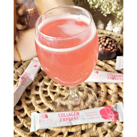 Biocyte Collagen Express 30 Gói Hương Đào - Thực Phẩm Bổ Sung Collagen Giảm Nếp Nhăn, Ngừa Lão Hóa Da, Dạng Thỏi Tiện Lợi
