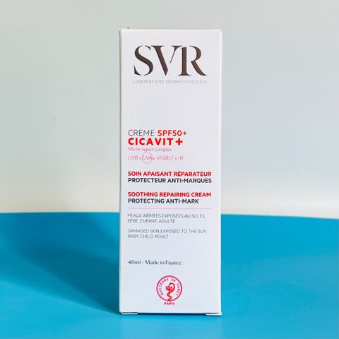 Kem Chống Nắng SVR Cicavit+ SPF50+ 40ml - Chăm sóc da phục hồi, bảo vệ da nhạy cảm và tổn thương, an toàn cho trẻ em