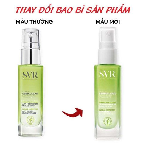 Serum Giảm Mụn SVR Sebiaclear 30ml - Mờ Thâm, Kiểm Soát Dầu Cho Da Dầu, Sữa Lỏng Giúp Bề Mặt Da Mịn Màng, Sáng Khỏe