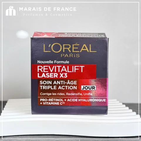 Kem dưỡng ngày L’Oréal Revitalift Laser X3 hỗ trợ giảm nhăn 50ml