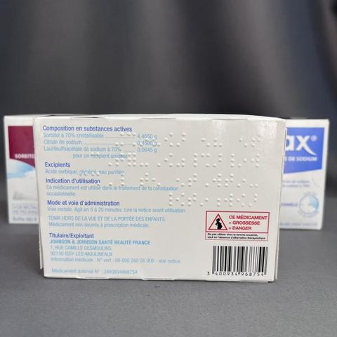 Thải độc đại tràng, giảm táo bón Microlax Sorbitol Citrate và Sodium Laurilsufoacetate - 4 ống