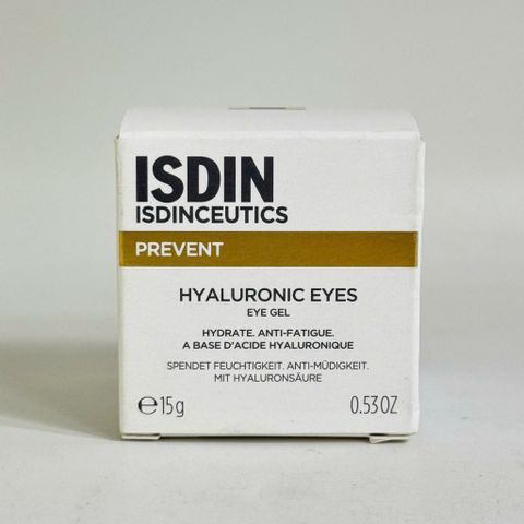 Kem Dưỡng Mắt Isdinceutics Hyaluronic Eyes 15g - Gel Cấp Ẩm Giảm Quầng Thâm, Làm Sáng Da Mắt, Hàng Chính Hãng Từ Tây Ban Nha