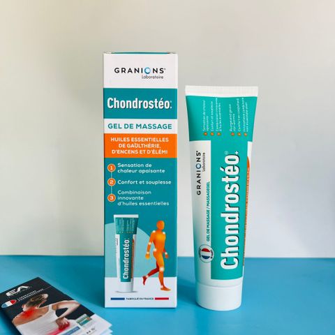 Gel Xoa Bóp Giảm Đau Khớp Granions Chondrostéo 100ml - Tinh Dầu Lộc Đề Xanh, Giảm Đau Viêm Khớp, Thoải Mái Khớp R.H