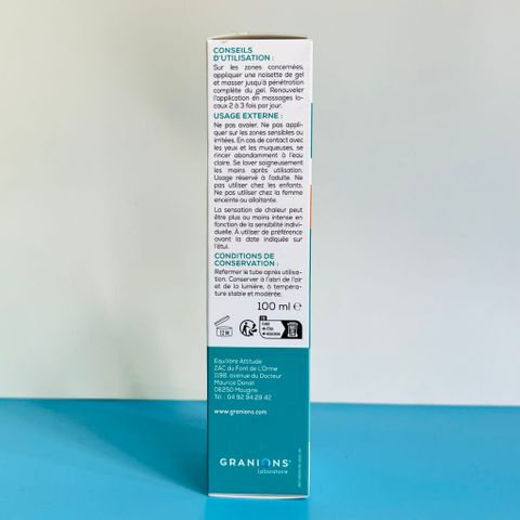 Gel Xoa Bóp Giảm Đau Khớp Granions Chondrostéo 100ml - Tinh Dầu Lộc Đề Xanh, Giảm Đau Viêm Khớp, Thoải Mái Khớp R.H
