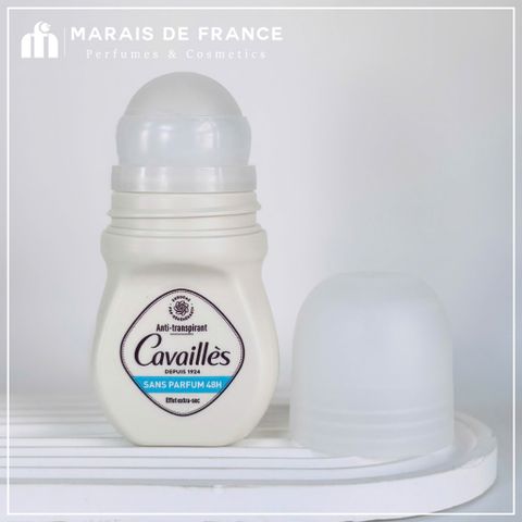Lăn Khử Mùi Không Mùi Rogé Cavaillès Absorb+ 48H - Kiểm Soát Mồ Hôi, An Toàn Cho Da Nhạy Cảm 50ml