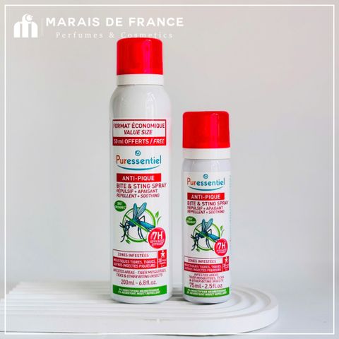 Puressentiel Xịt Chống Muỗi Thiên Nhiên 75ml - Chống Muỗi & Làm Dịu Da, An Toàn Cho Gia Đình, Hiệu Quả Lên Đến 7 Giờ
