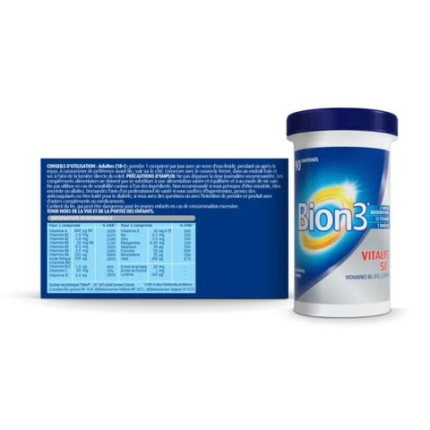 Vitamin tổng hợp cho người lớn tuổi Bion3 Vitality 50+ giúp tăng miễn dịch