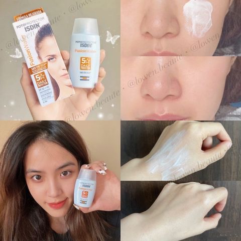 Kem Chống Nắng Dạng Nước ISDIN Fusion Water SPF50 - Không Cay Mắt, Không Nhờn Rít, Phù Hợp Cho Da Dầu và Nhạy Cảm, 50ml