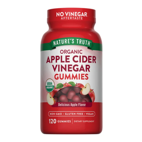 Kẹo dẻo giảm cân giấm táo Apple Cinder Vinegar 120 viên - Hỗ trợ đốt cháy mỡ thừa, kiểm soát cân nặng hiệu quả