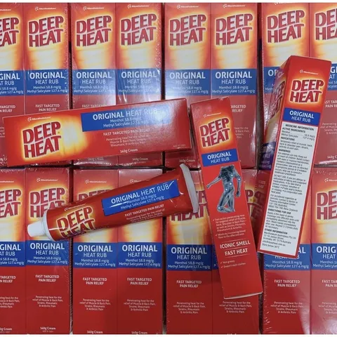 Kem xoa bóp giảm đau Deep Heat Original 140g - Giảm đau nhanh, cảm giác mát lạnh, hiệu quả cho nhức mỏi cơ và khớp