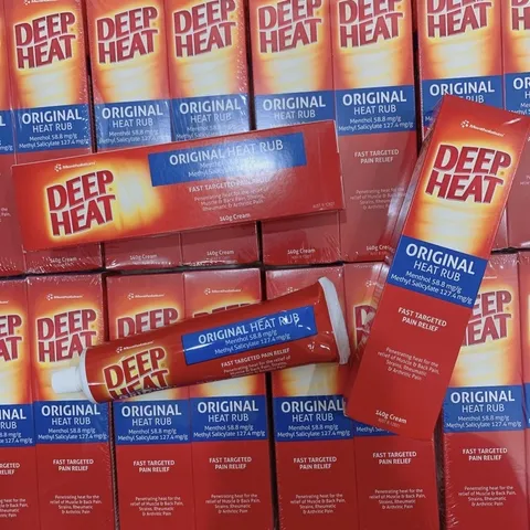 Kem xoa bóp giảm đau Deep Heat Original 140g - Giảm đau nhanh, cảm giác mát lạnh, hiệu quả cho nhức mỏi cơ và khớp