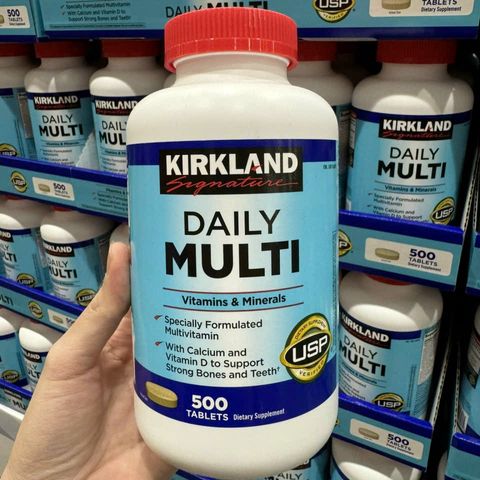 Vitamin Tổng Hợp Kirkland Signature Daily Multi 500 Viên - Bổ Sung Vitamine và Khoáng Chất Thiết Yếu Cho Người Lớn Từ Mỹ