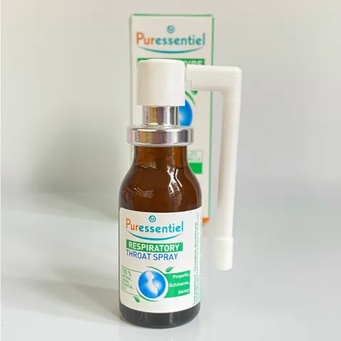 Xịt Họng Keo Ong Puressentiel 15ml - Giảm Ho, Làm Dịu Họng Tức Thì, Chăm Sóc Hô Hấp Từ Thiên Nhiên, An Toàn Cho Cổ Họng