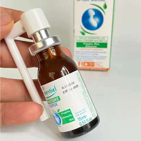 Xịt Họng Keo Ong Puressentiel 15ml - Giảm Ho, Làm Dịu Họng Tức Thì, Chăm Sóc Hô Hấp Từ Thiên Nhiên, An Toàn Cho Cổ Họng