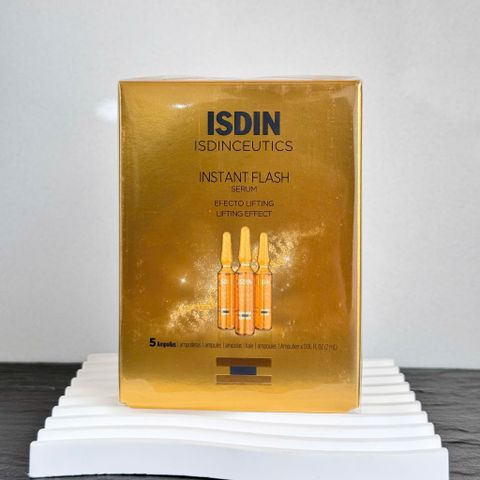 Tinh Chất Làm Săn Chắc Da ISDIN Instant Flash Serum - Giải Pháp Chăm Sóc Da Rạng Rỡ, Hộp 5 Ống 2ml từ Tây Ban Nha