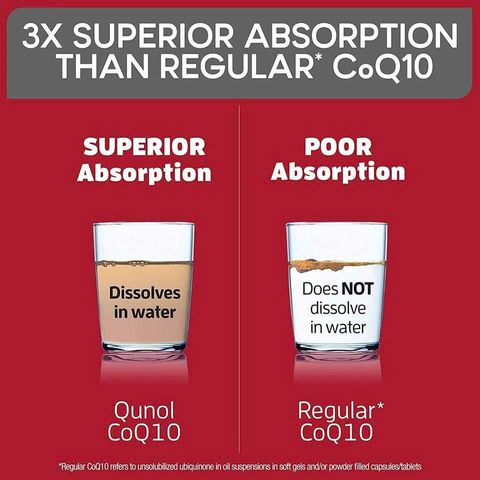 Viên Uống Hỗ Trợ Tim Mạch Qunol Ultra CoQ10 100mg - Giải Pháp Chống Đột Quỵ, Tăng Cường Sức Khỏe Tim Mạch, 180 Viên
