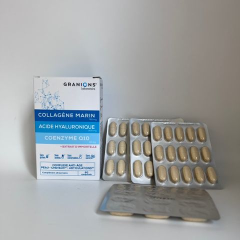 Viên Uống Granions Marine Collagen + Hyaluronic Acid + Coenzyme Q10 – Hộp 60 Viên (Pháp)