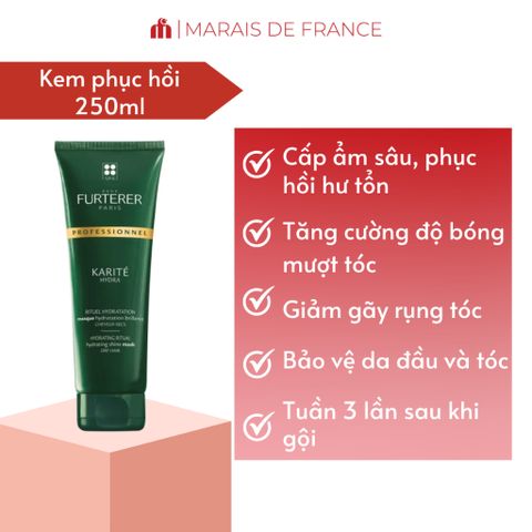 Mặt Nạ Dưỡng Tóc Rene Furterer Nutri Karité 200ml - Phục Hồi Tóc Khô Xơ, Hư Tổn, Không Silicone, Dưỡng Ẩm, Giúp Tóc Mềm Mượt