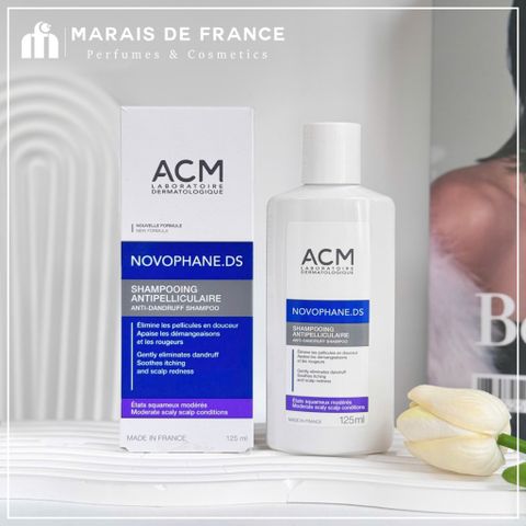 Dầu Gội ACM Novophane.K 125ml - Giải Pháp Chuyên Biệt Làm Sạch Gàu, Giảm Ngứa & Làm Dịu Da Đầu - Dược Mỹ Phẩm Pháp