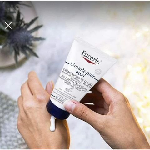 Kem Dưỡng Da Tay Eucerin Urea Repair Plus 75ml - Giảm Khô Nứt, Cấp Ẩm Sâu Cho Da Mềm Mịn, Phù Hợp Mọi Loại Da, Không Hương Liệu