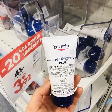 Kem Dưỡng Da Tay Eucerin Urea Repair Plus 75ml - Giảm Khô Nứt, Cấp Ẩm Sâu Cho Da Mềm Mịn, Phù Hợp Mọi Loại Da, Không Hương Liệu