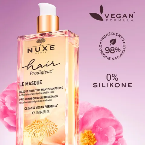 Mặt nạ tóc Nuxe Hair Prodigieux 30ml - Phục hồi hư tổn, dưỡng ẩm mái tóc mềm mượt, óng ả tự nhiên và giảm gãy rụng