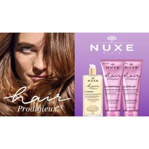 Mặt nạ tóc Nuxe Hair Prodigieux 30ml - Phục hồi hư tổn, dưỡng ẩm mái tóc mềm mượt, óng ả tự nhiên và giảm gãy rụng