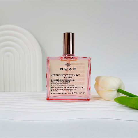 Dầu Khô Đa Năng Nuxe Huile Prodigieuse Florale 50ml - Dưỡng ẩm Da & Tóc, Hương Hoa Tươi Mát, Chăm Sóc Toàn Diện