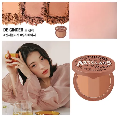 Phấn Má 3 Màu Too Cool For School Artclass By Rodin Blusher 6.8g - Lên Màu Tự Nhiên, Dễ Phối Tone 423524