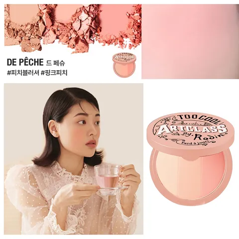 Phấn Má 3 Màu Too Cool For School Artclass By Rodin Blusher 6.8g - Lên Màu Tự Nhiên, Dễ Phối Tone 423524
